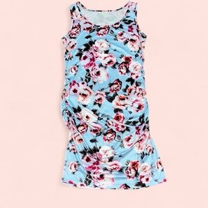 Floral Sleeveless Maternity Dress